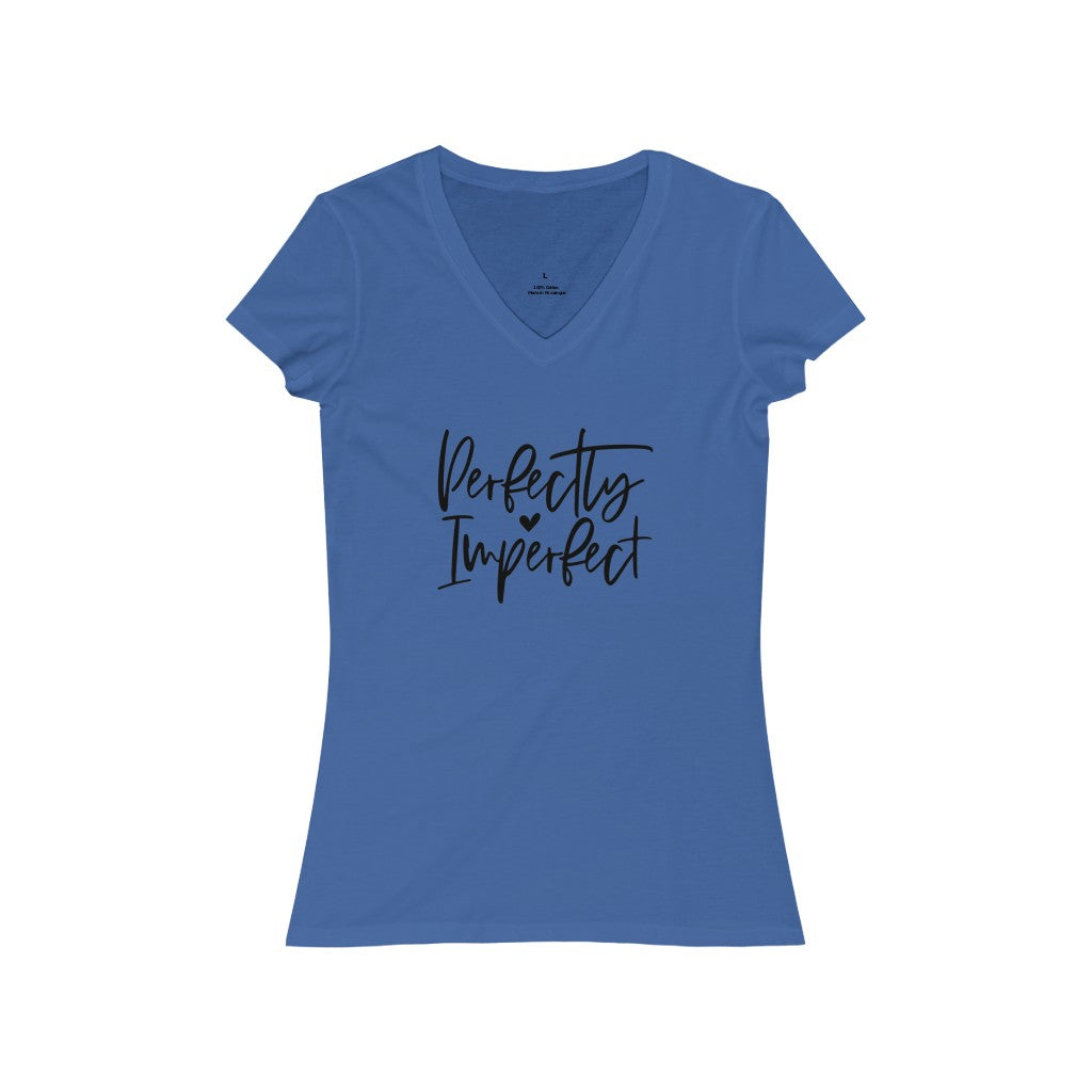 Perfectly Imperfect Jersey Short Sleeve V-Neck Tee