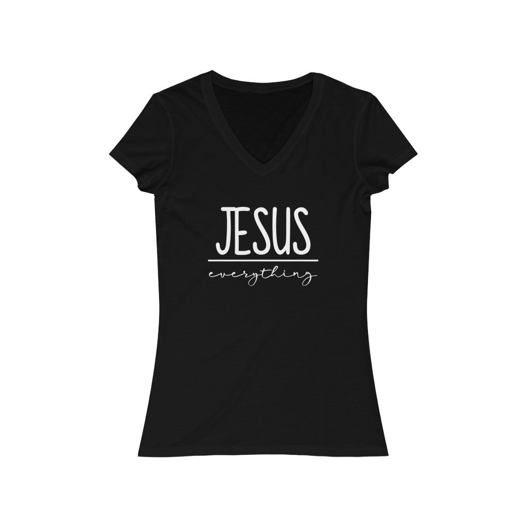 Jesus Jersey Short Sleeve V-Neck Tee
