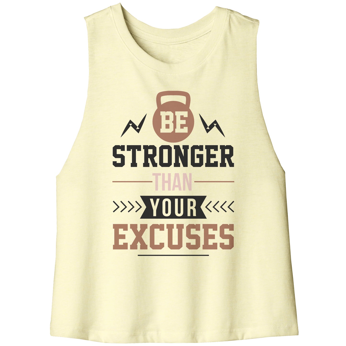 Be Stronger Racerback Crop Tank