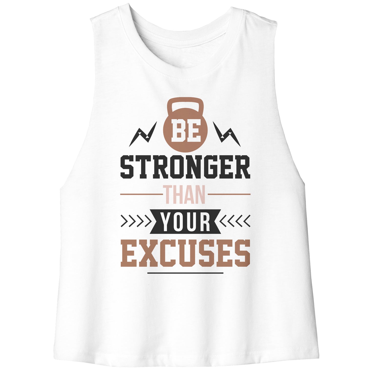 Be Stronger Racerback Crop Tank