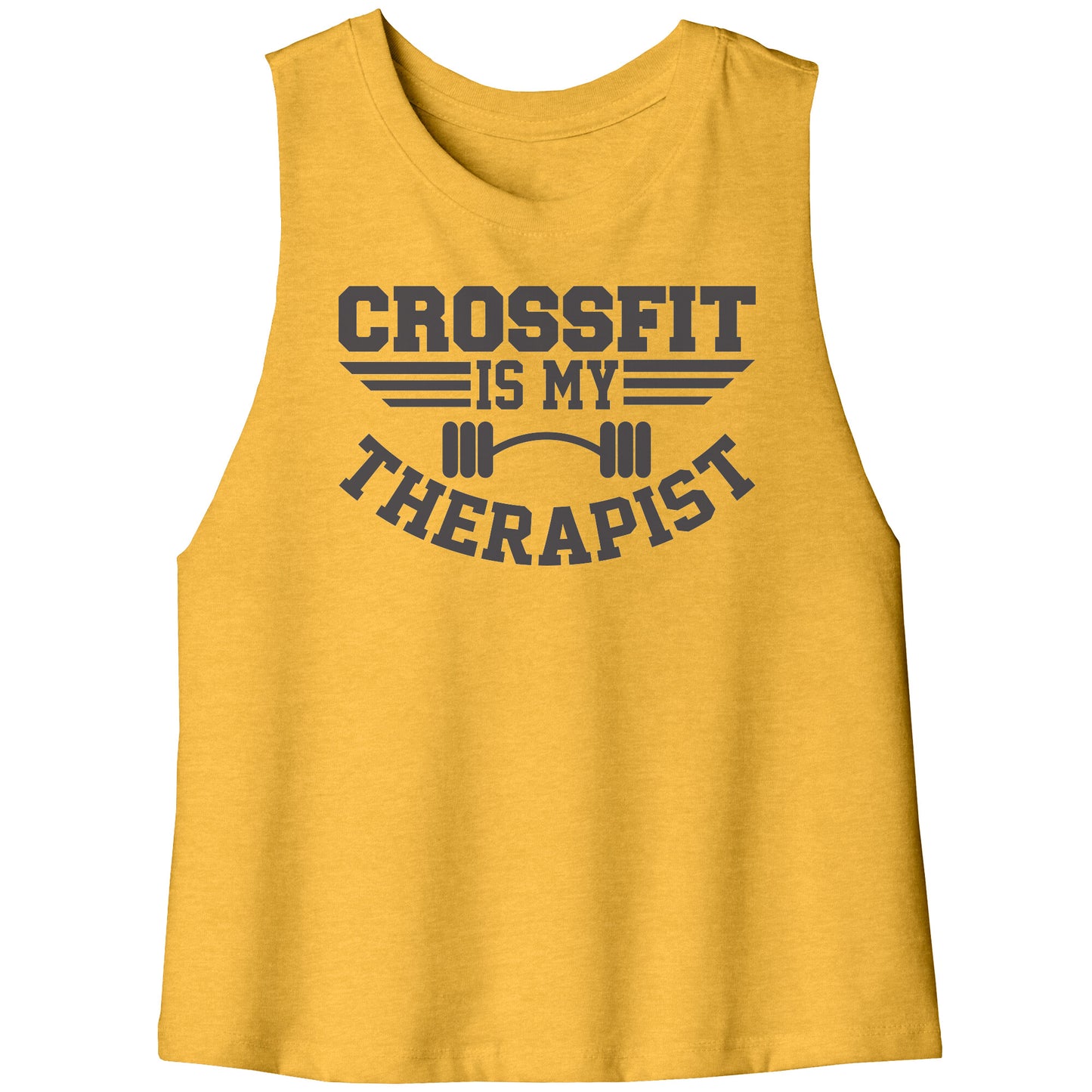 Crossfit is my Therapist Racerback Crop Tank