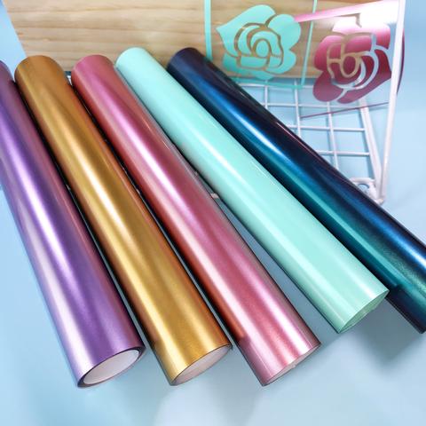 TECKWRAP Glossy Pearlescent Heat Transfer Vinyl 10” x 5ft Roll