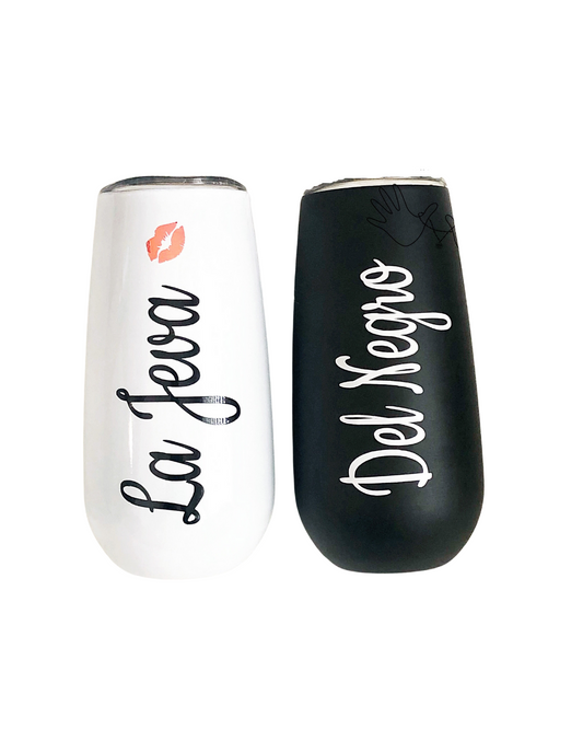 La Jeva Del Negro Stainless Steel Cups Set