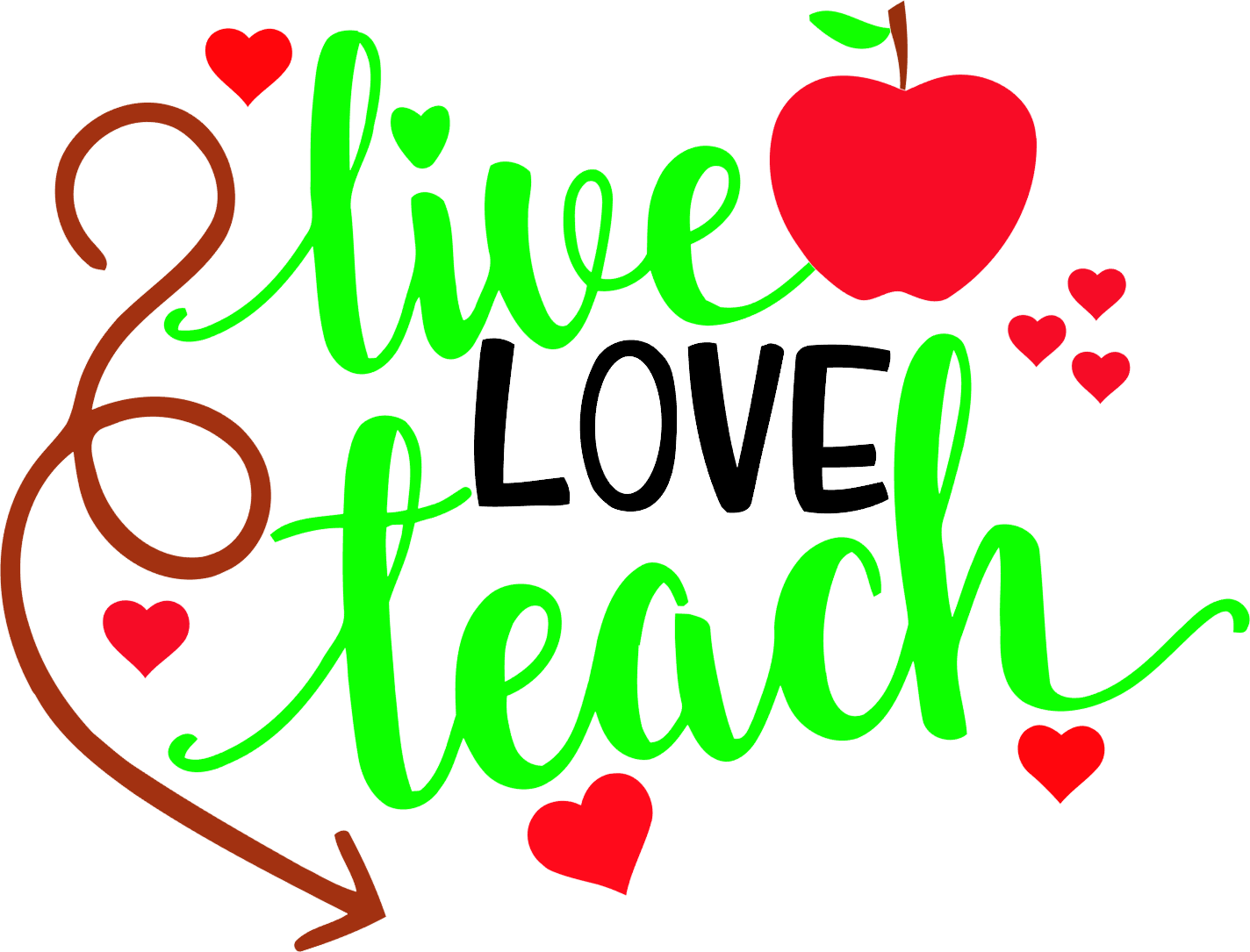 Live, Love, Teach T-shirt