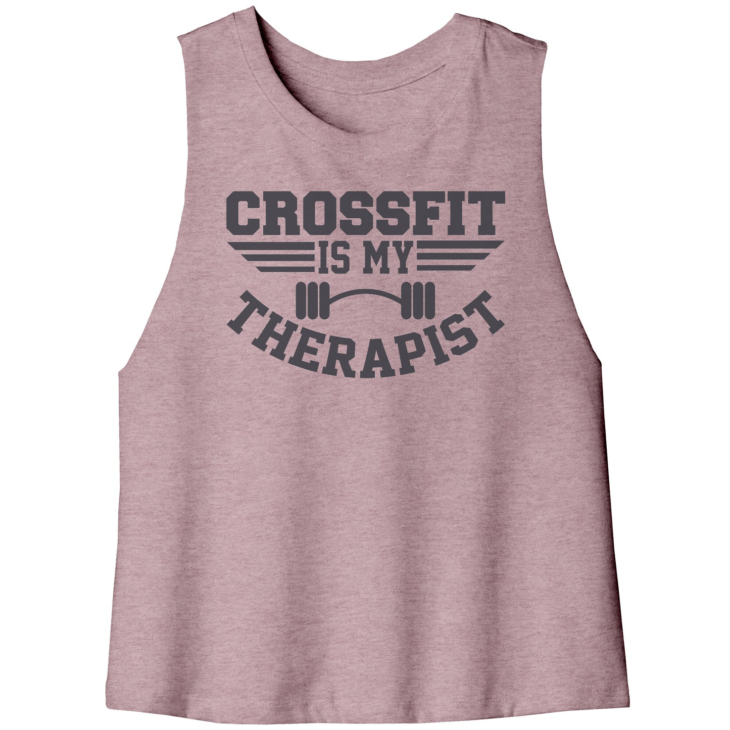 Crossfit is my Therapist Racerback Crop Tank