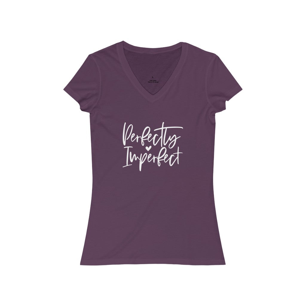 Perfectly Imperfect Jersey Short Sleeve V-Neck Tee