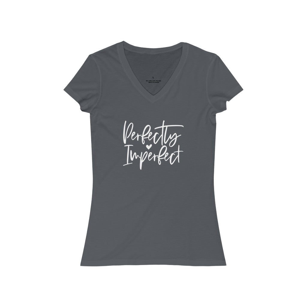 Perfectly Imperfect Jersey Short Sleeve V-Neck Tee