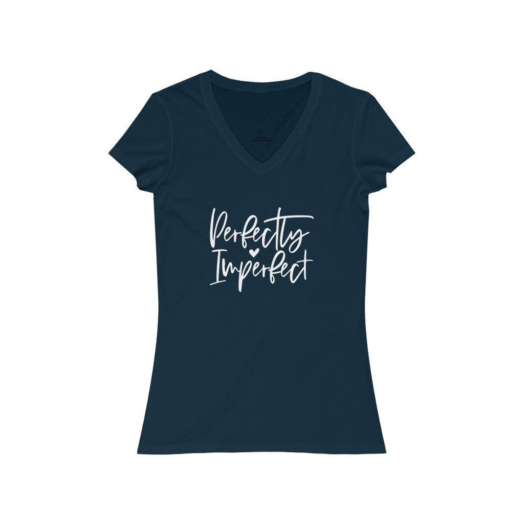 Perfectly Imperfect Jersey Short Sleeve V-Neck Tee