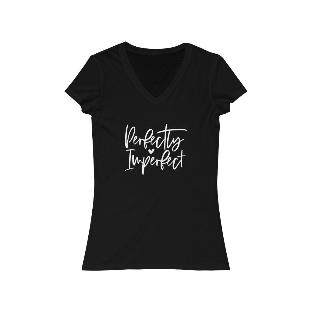 Perfectly Imperfect Jersey Short Sleeve V-Neck Tee
