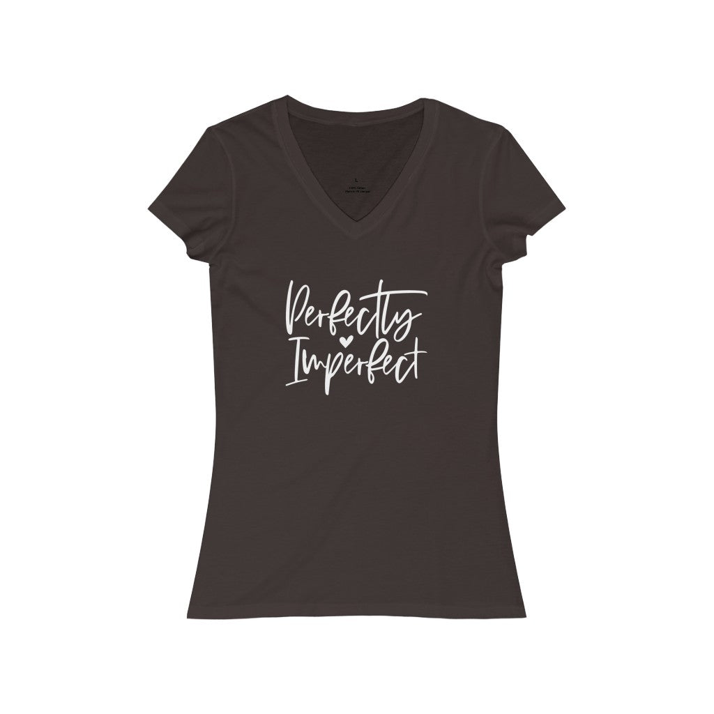 Perfectly Imperfect Jersey Short Sleeve V-Neck Tee