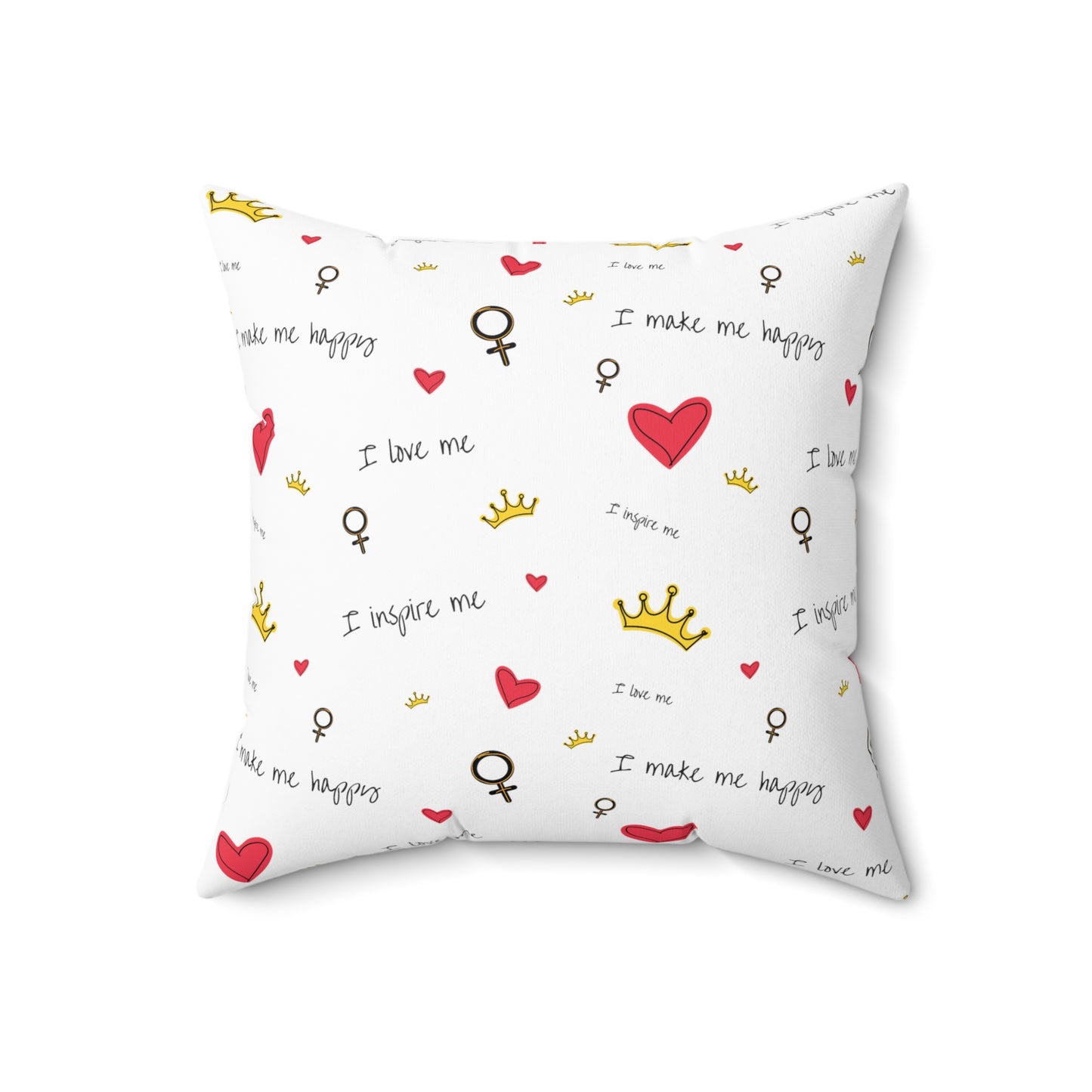 Custom Hearts And Crowns Me Me Me Pillow