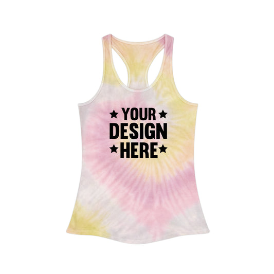 Custom Tie Dye Racerback Tank Top