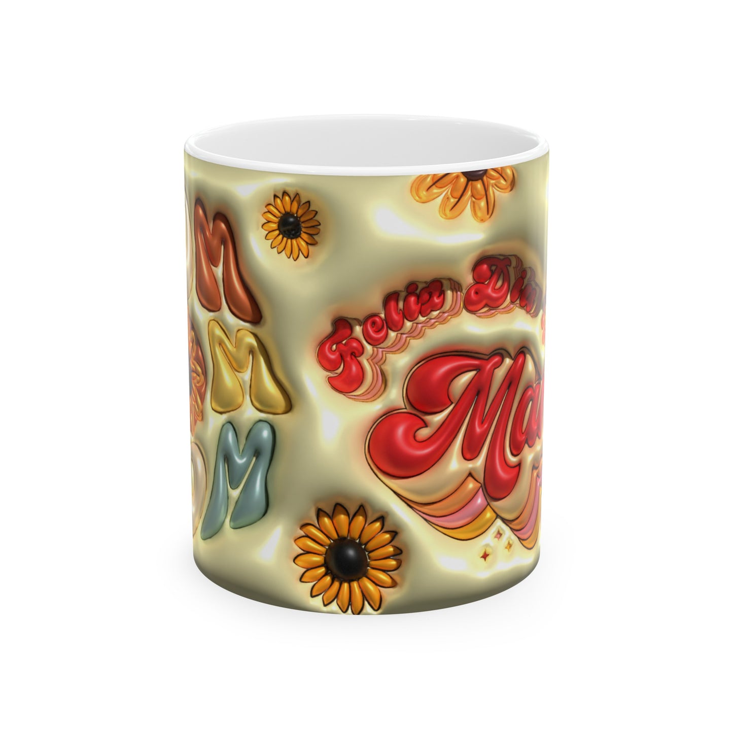 Mom Mom Mom Ceramic Mug, 11oz