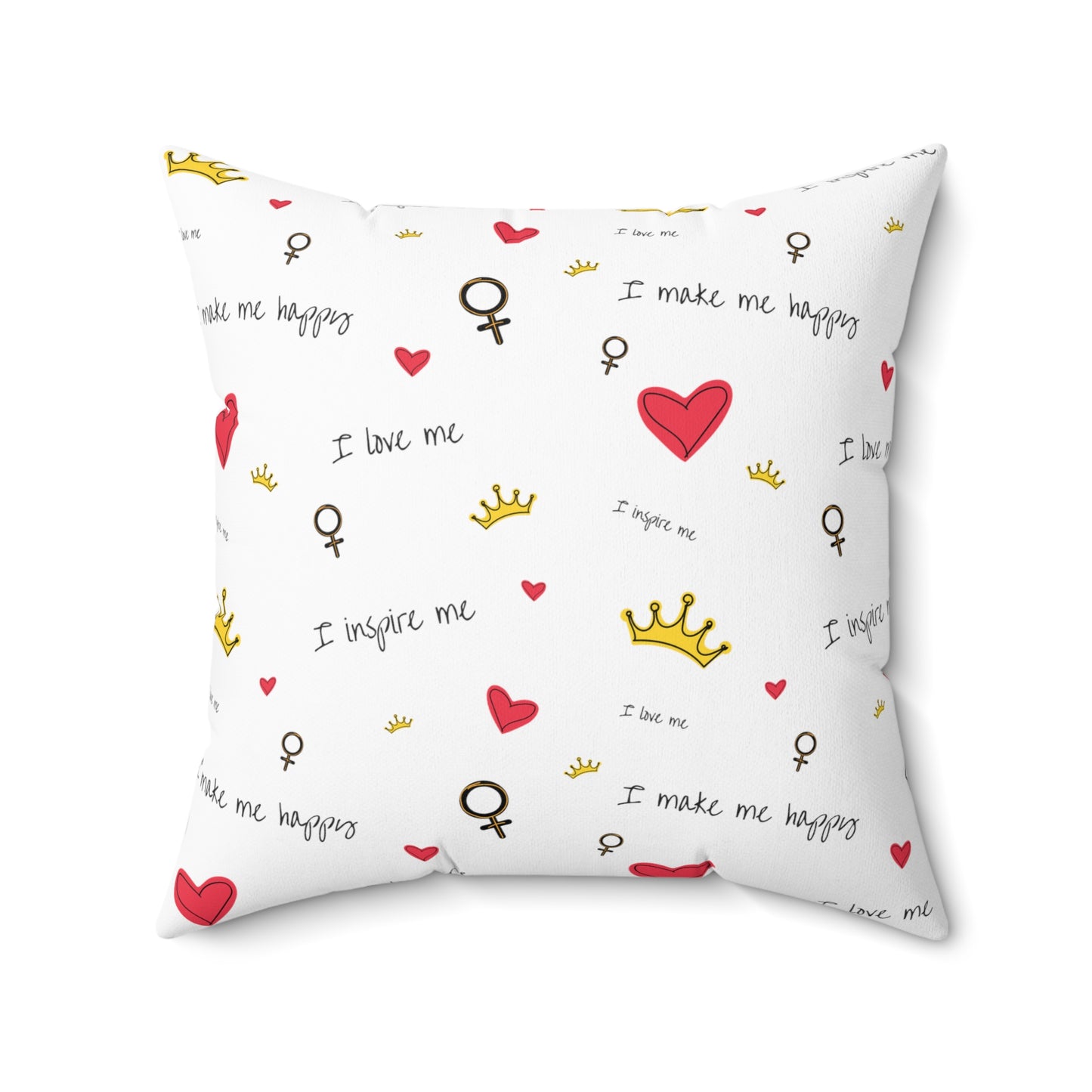 Custom Hearts And Crowns Me Me Me Pillow