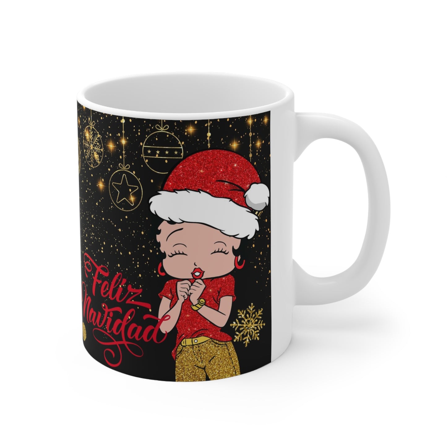 Feliz Navidad Betty B Ceramic Mug 11oz