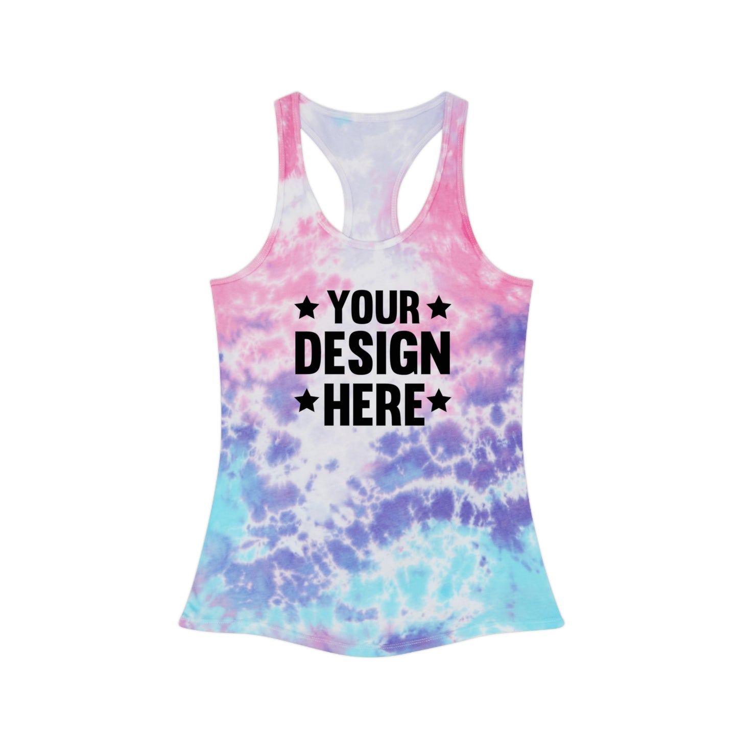 Custom Tie Dye Racerback Tank Top