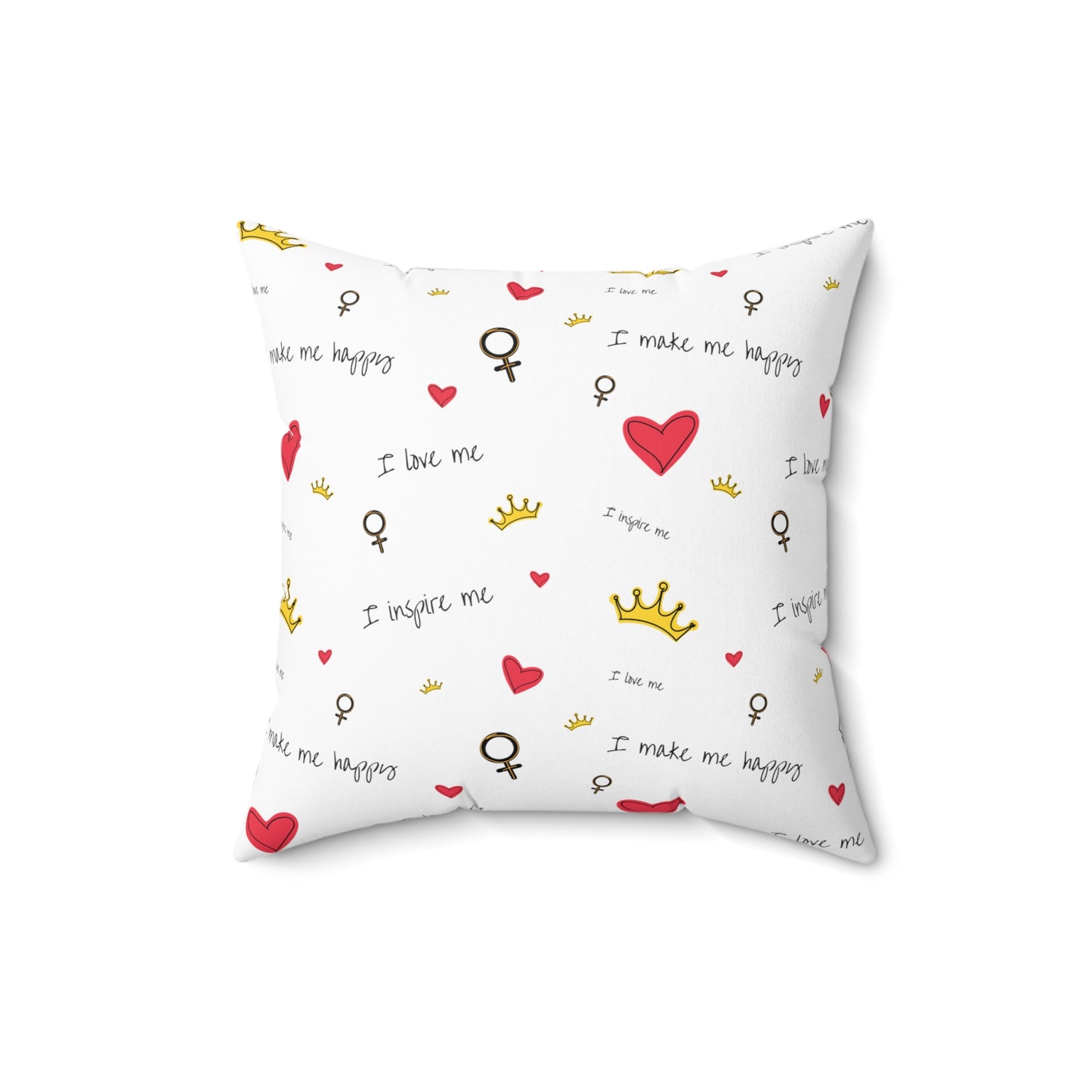 Custom Hearts And Crowns Me Me Me Pillow