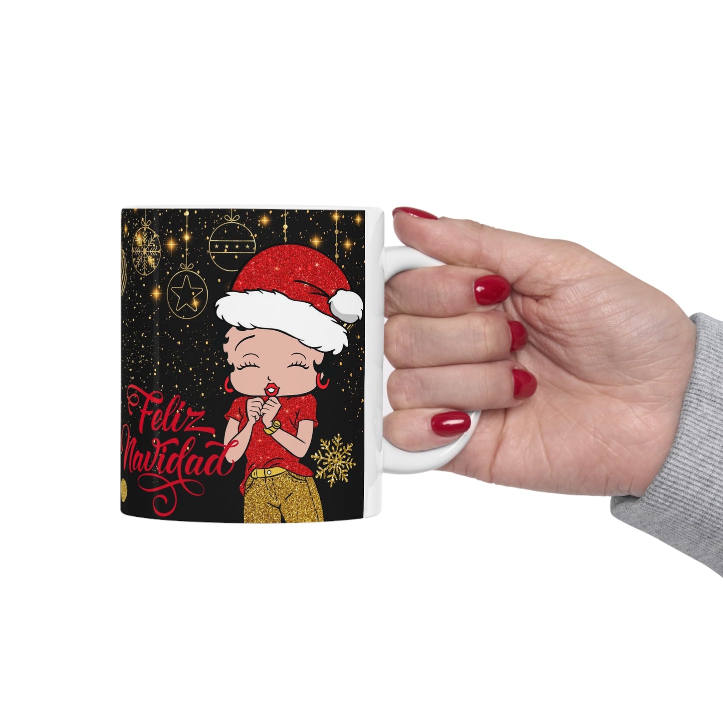 Feliz Navidad Betty B Ceramic Mug 11oz