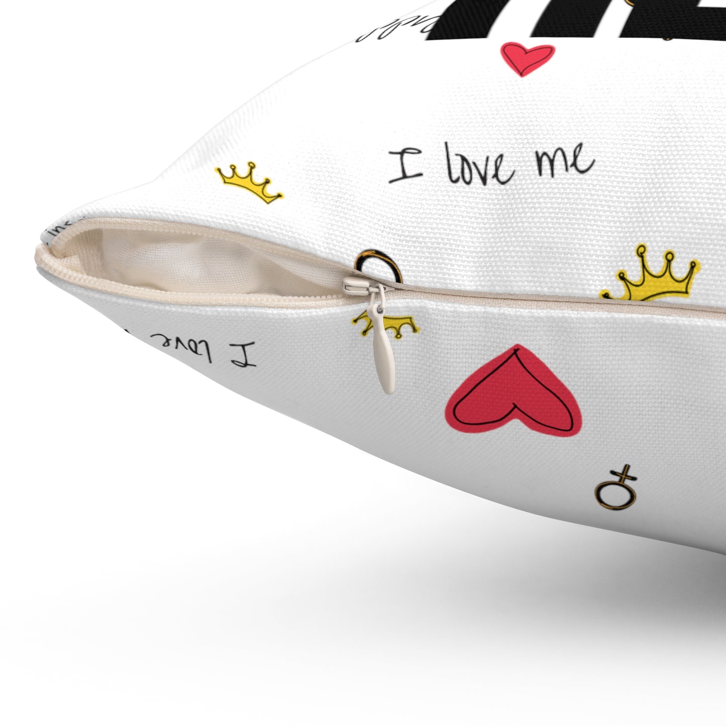 Custom Hearts And Crowns Me Me Me Pillow