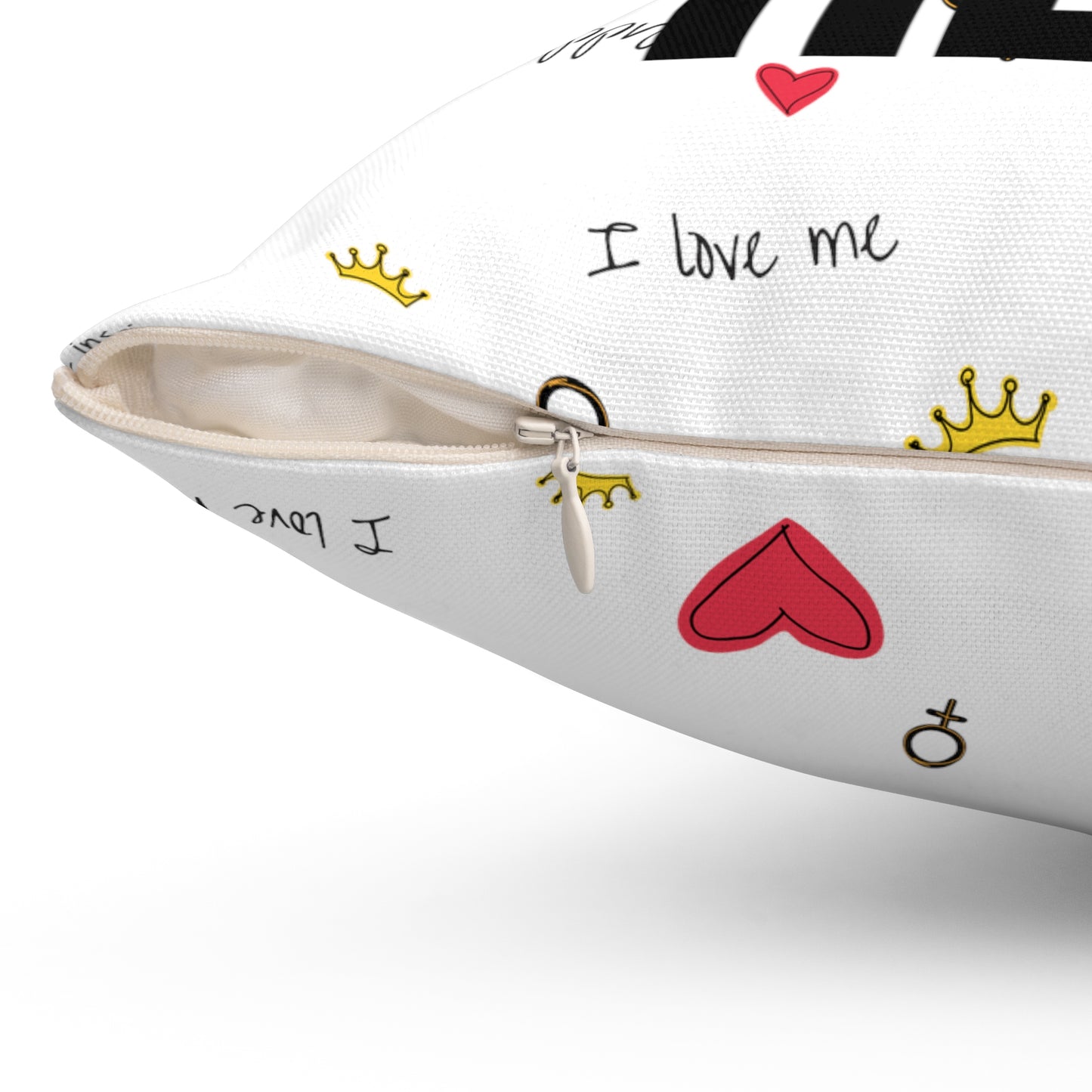 Custom Hearts And Crowns Me Me Me Pillow