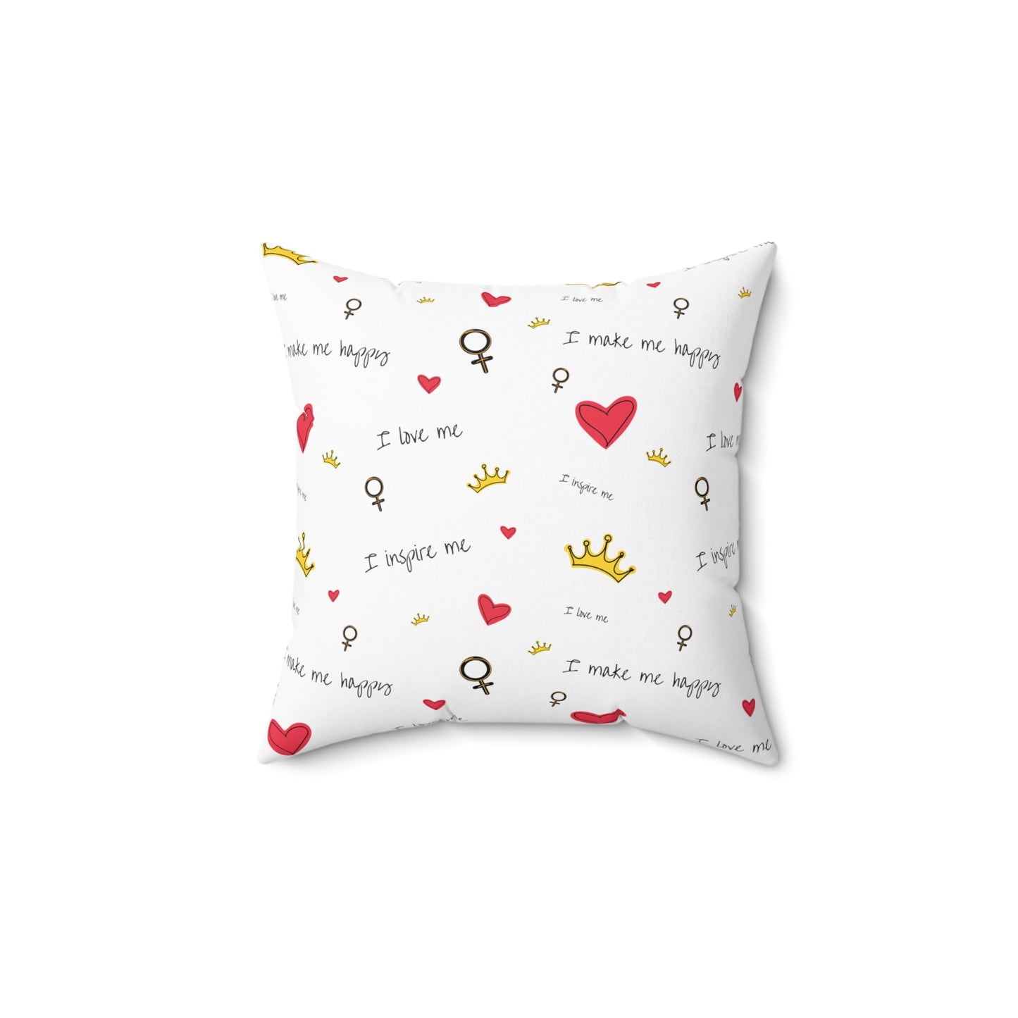 Custom Hearts And Crowns Me Me Me Pillow