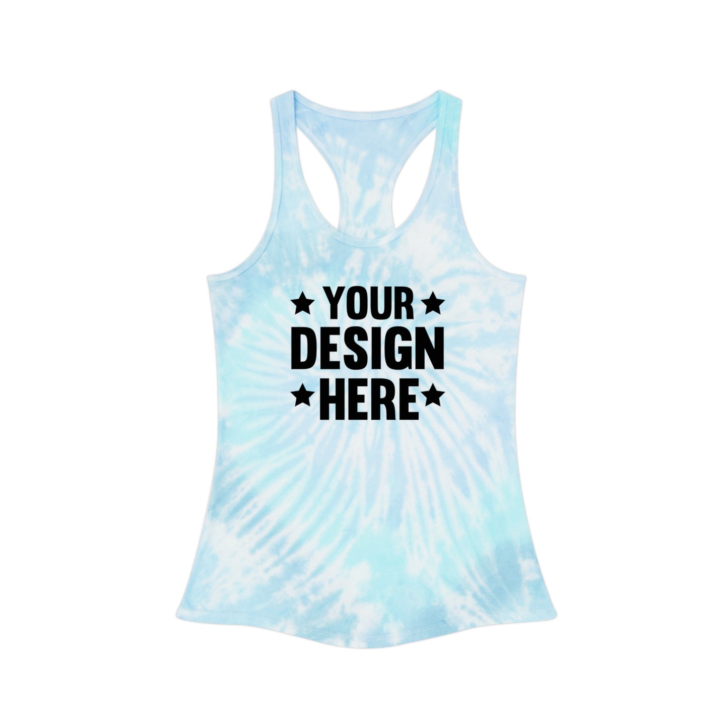 Custom Tie Dye Racerback Tank Top