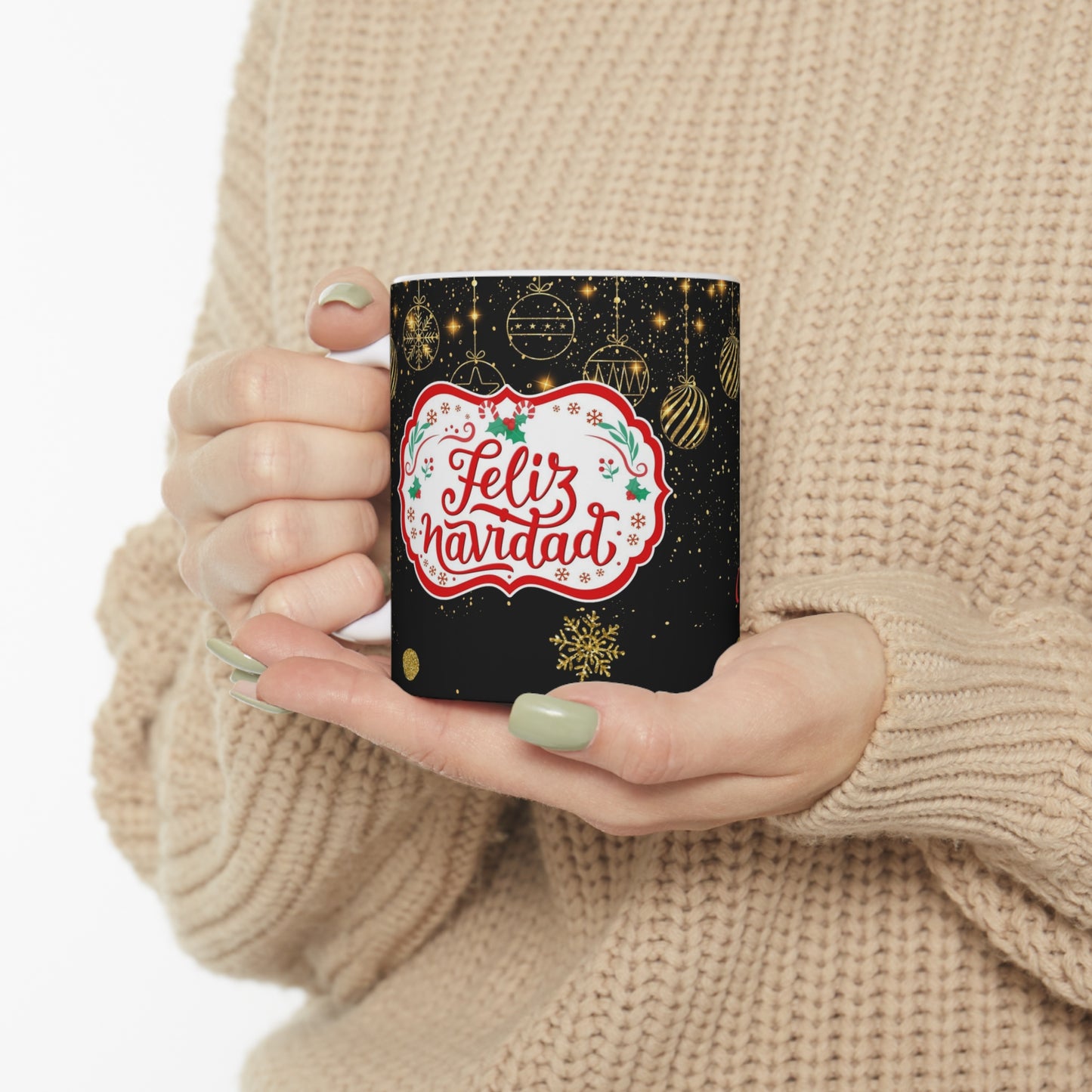 Feliz Navidad Betty B Ceramic Mug 11oz