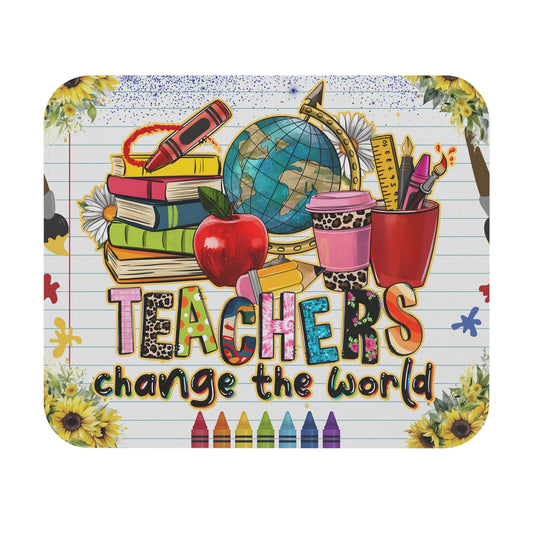 Teachers Change the World Mouse Pad (Rectangle)