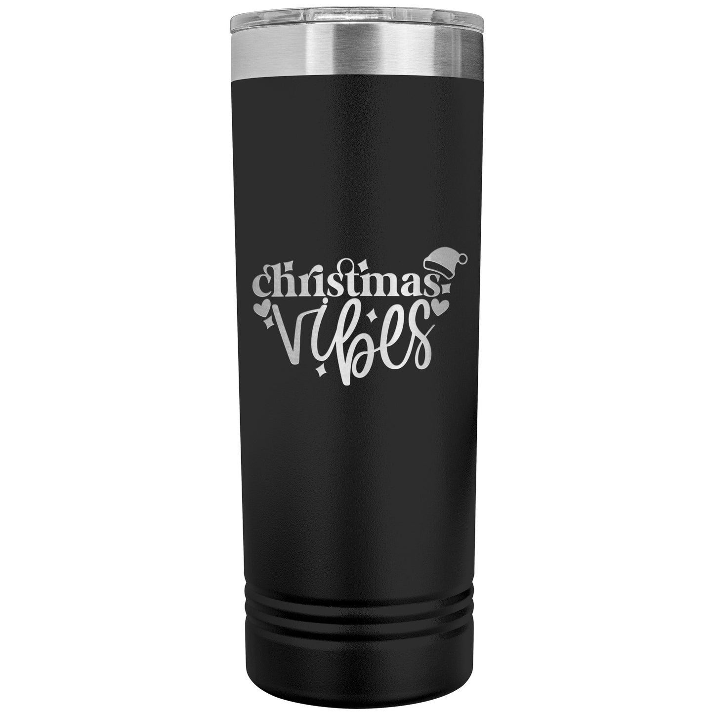 Christmas Vibes Skinny Tumbler