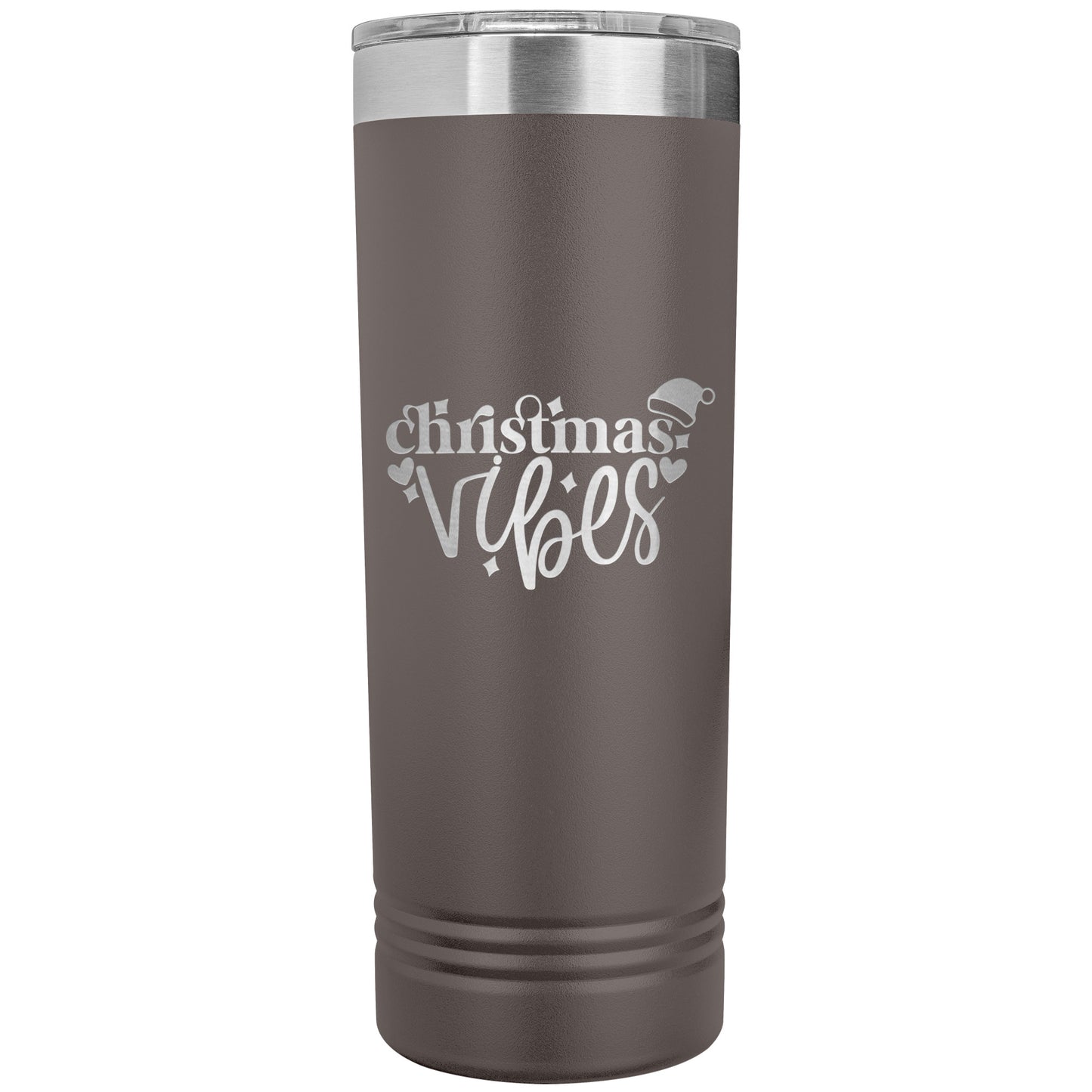 Christmas Vibes Skinny Tumbler