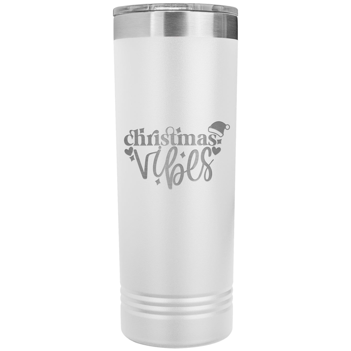 Christmas Vibes Skinny Tumbler