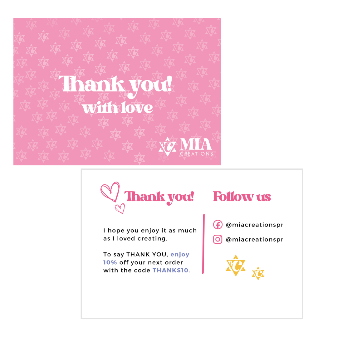 Thank You Card (Tarjetas de Agradecimiento)