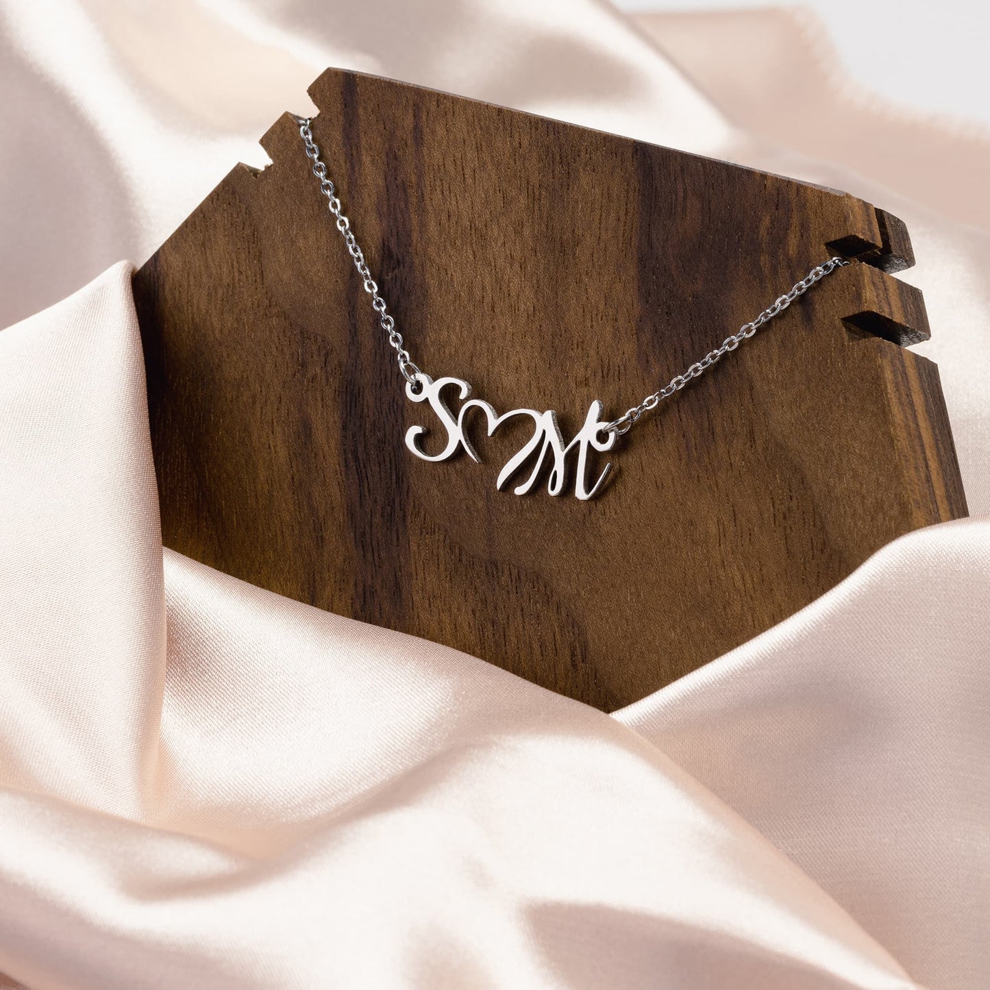 Initials Heart Necklace