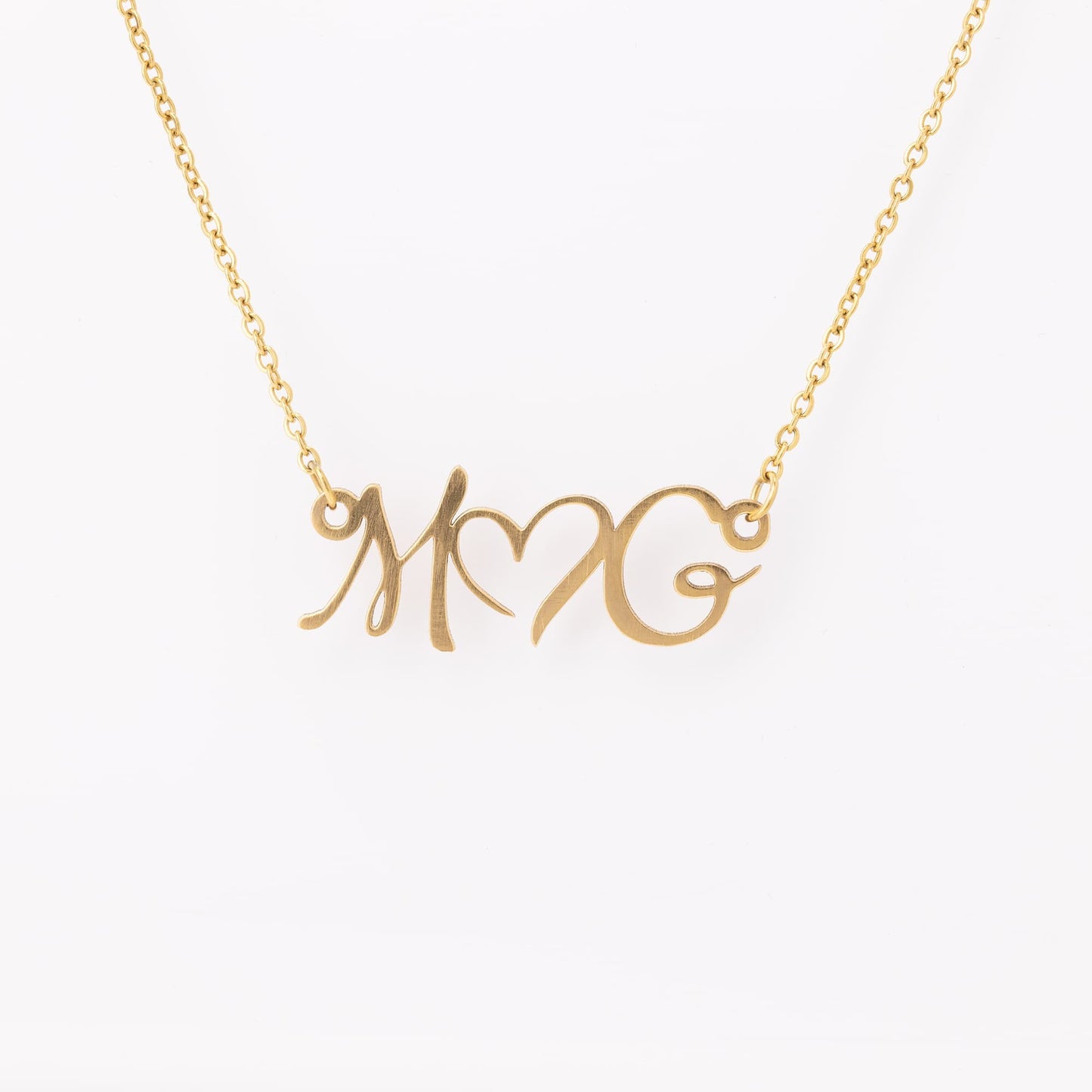 Initials Heart Necklace