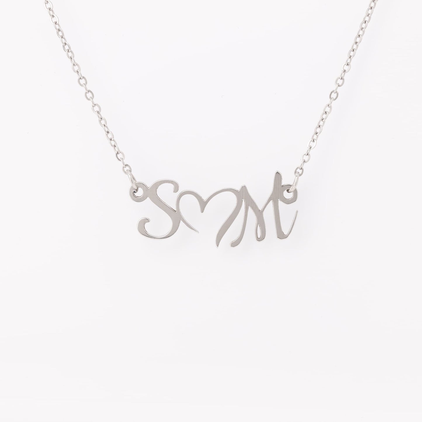 Initials Heart Necklace