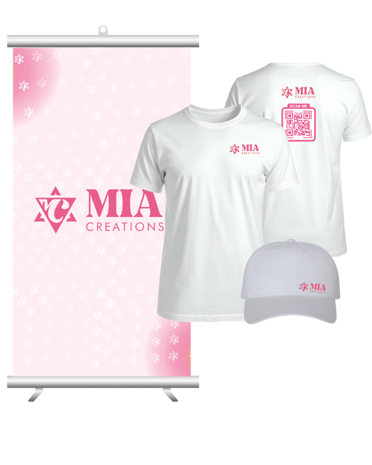 Roll Up Banner, T-Shirt & Cap Bundle