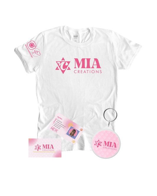 T-Shirt, NFC Keychain, and Metallic Business Cards Bundle