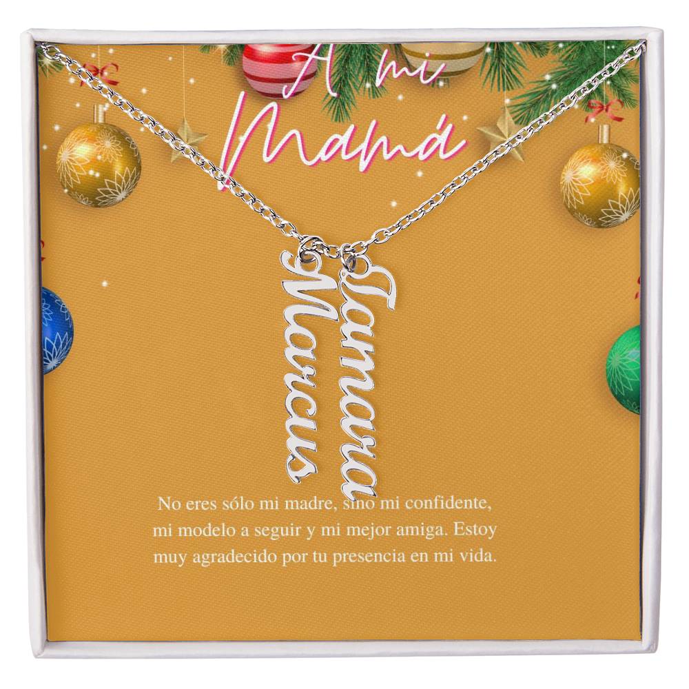 Personalized Vertical Name Necklace from Son