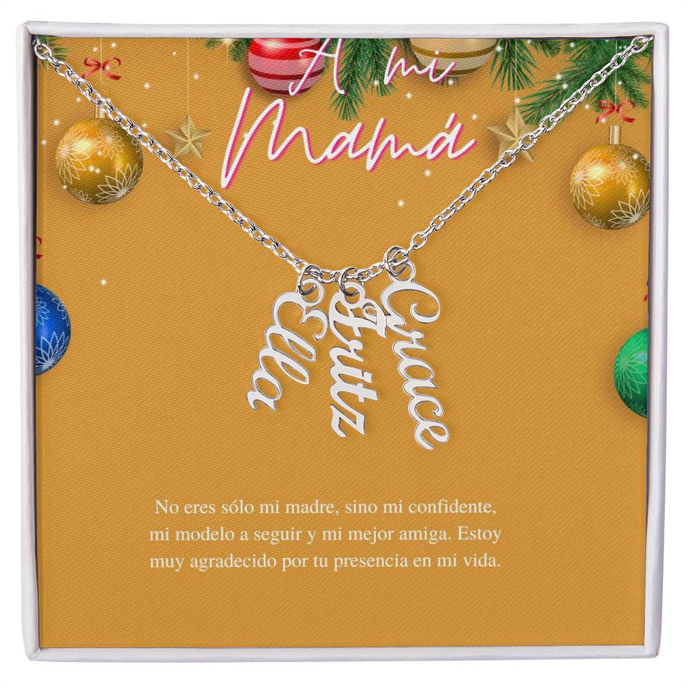 Personalized Vertical Name Necklace from Son