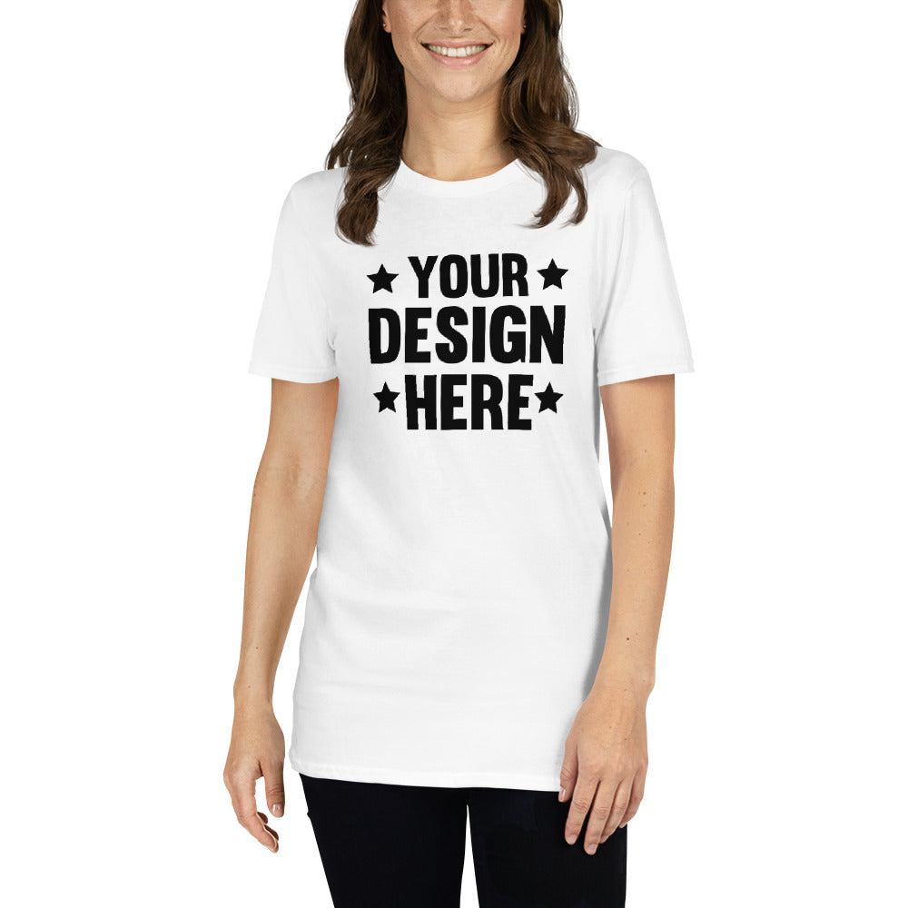 Custom Short-Sleeve Unisex T-Shirt/CLICK ON PERSONALIZE DESIGN TO PLACE YOUR OWN DESIGN