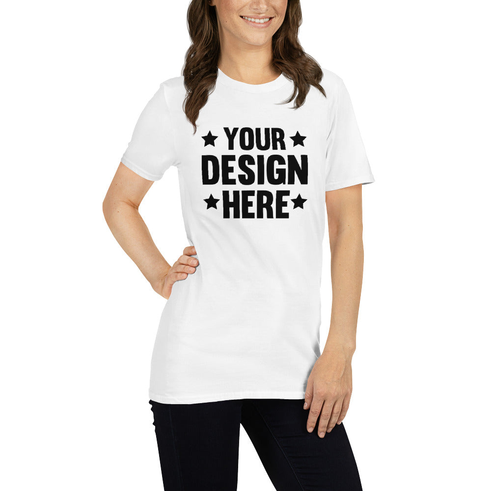 Custom Short-Sleeve Unisex T-Shirt/CLICK ON PERSONALIZE DESIGN TO PLACE YOUR OWN DESIGN