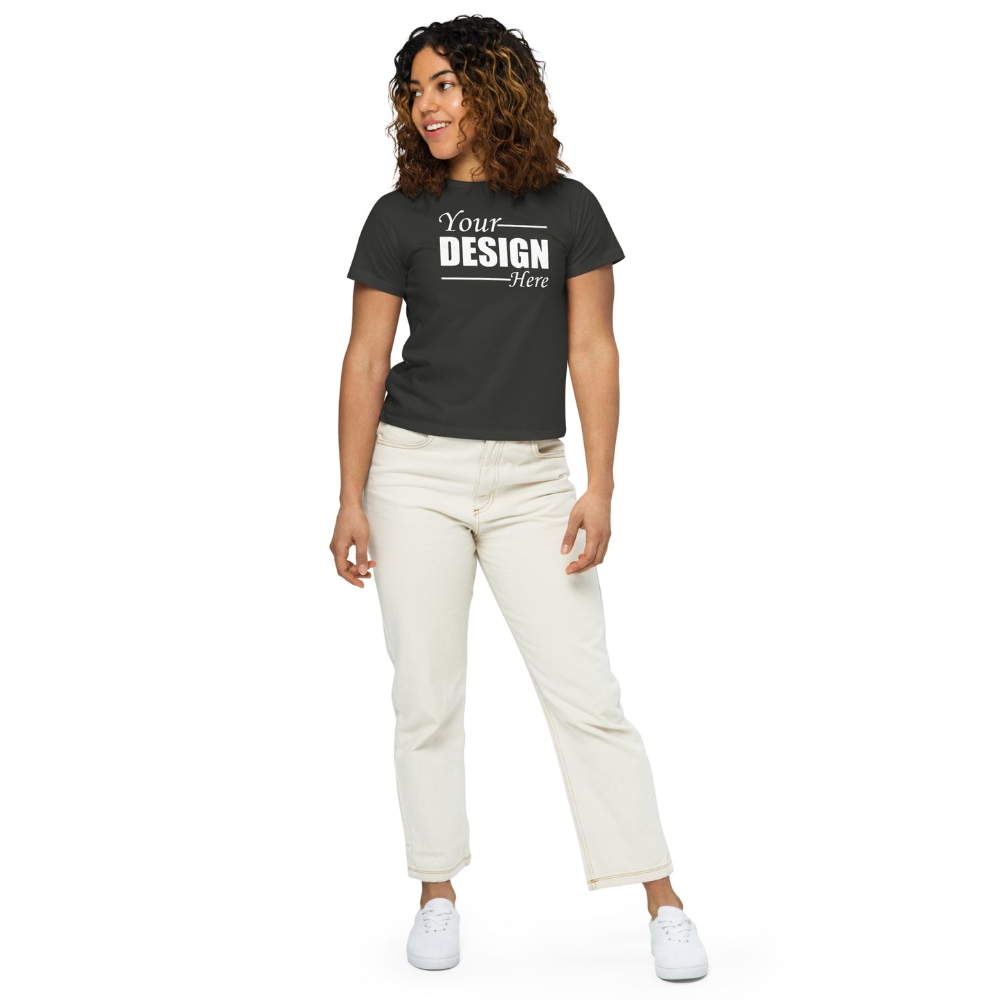 Custom Women’s high-waisted t-shirt