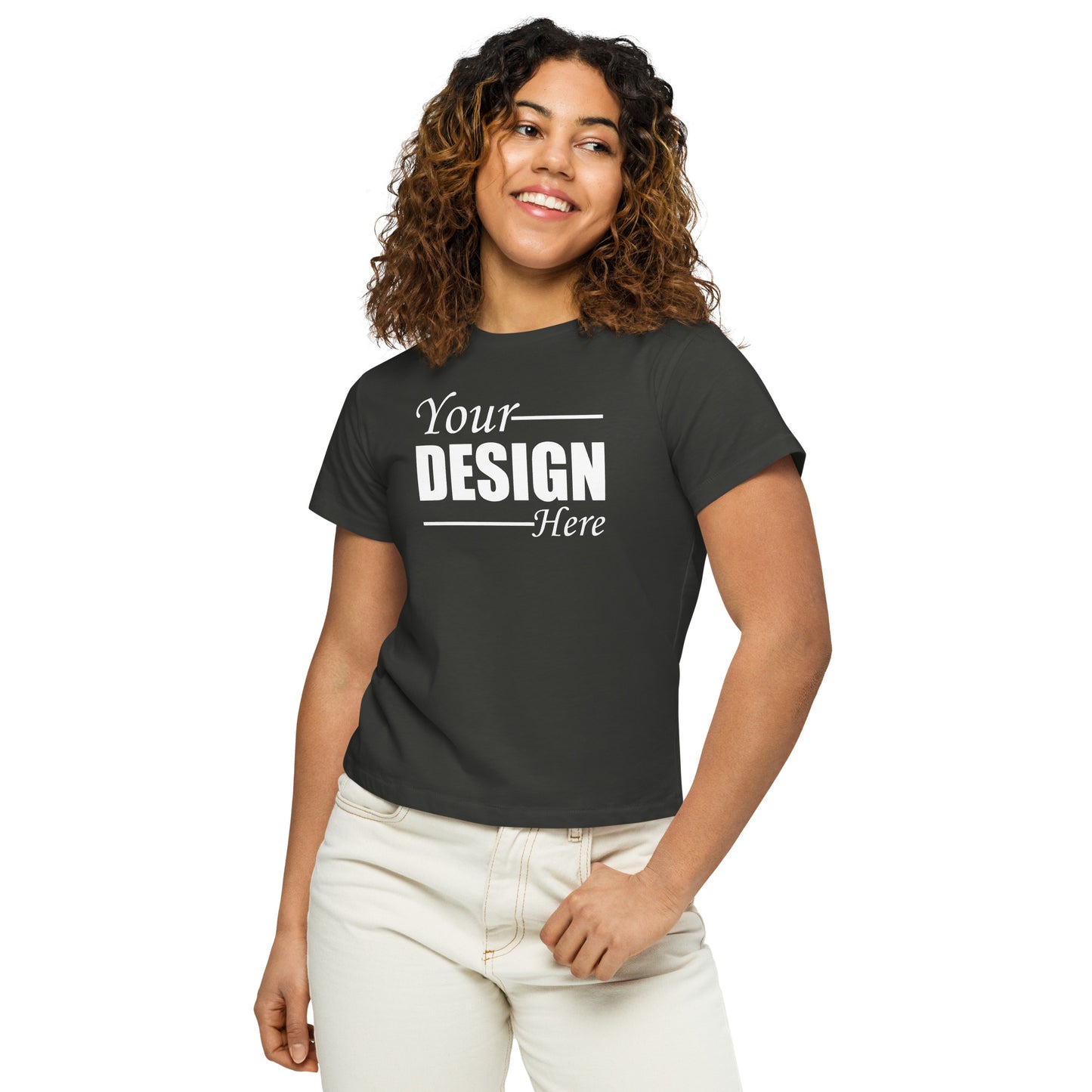 Custom Women’s high-waisted t-shirt