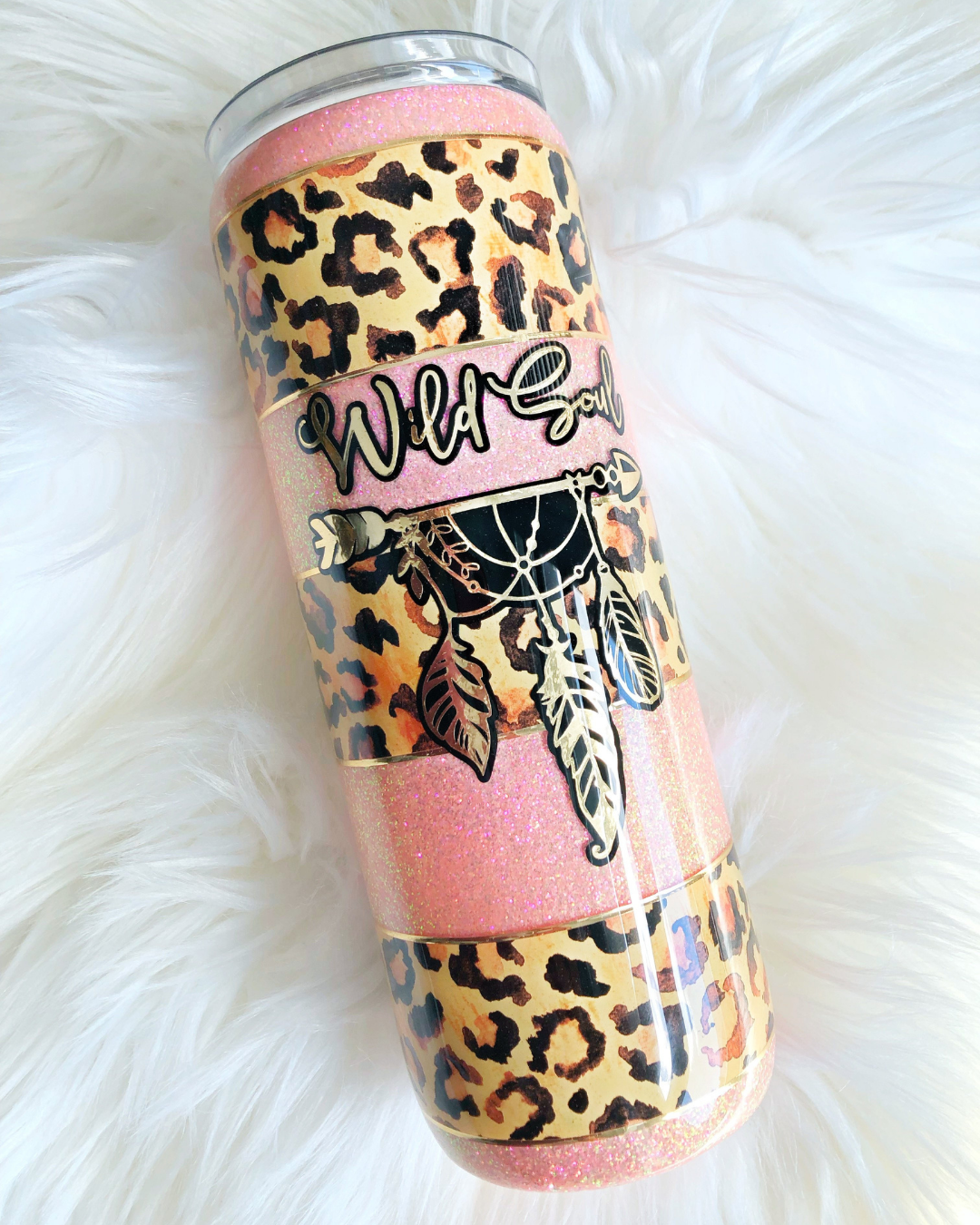 Wild Soul Glitter 20oz Skinny Tumbler