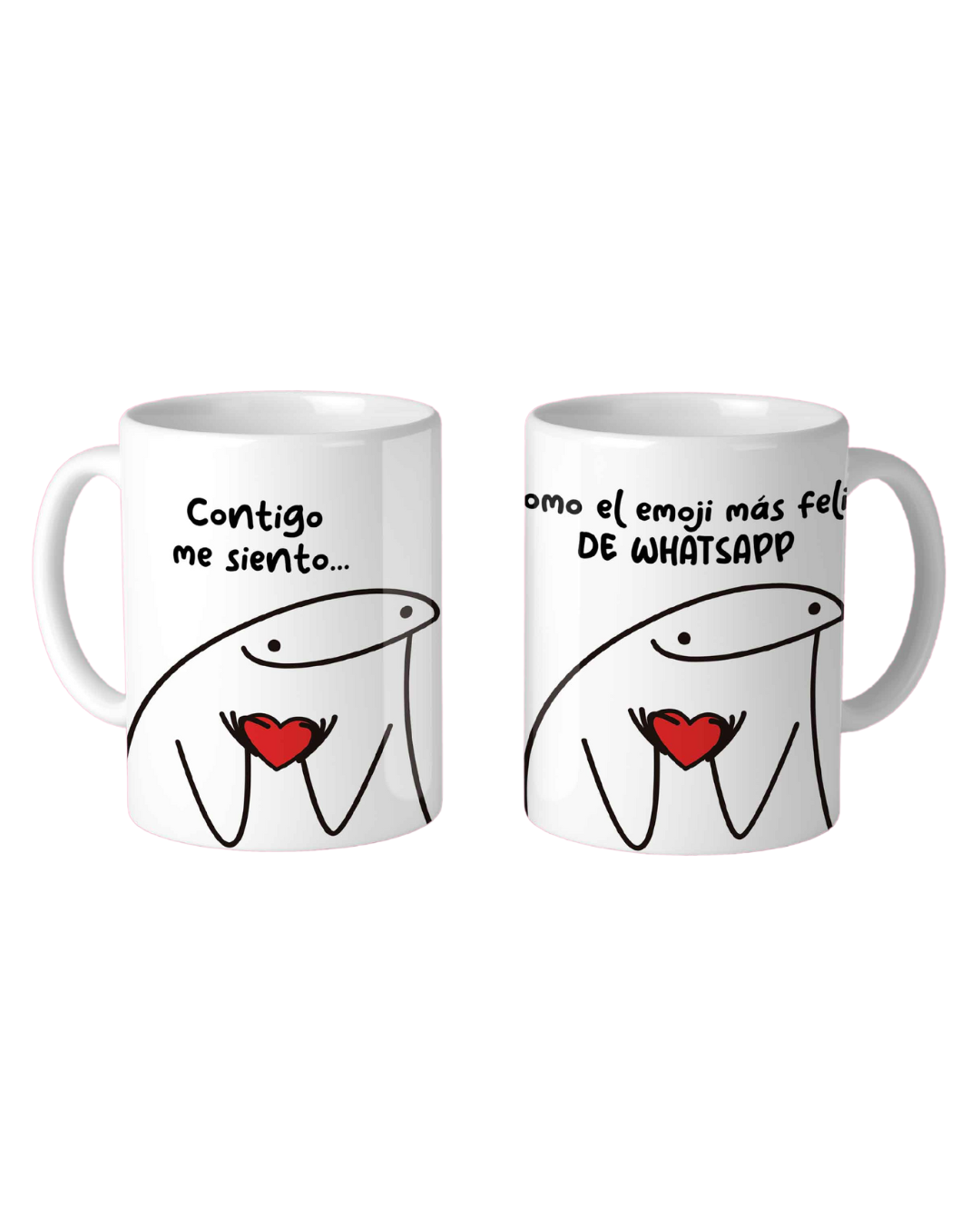 Contigo me siento como el emoji mas feliz Mug