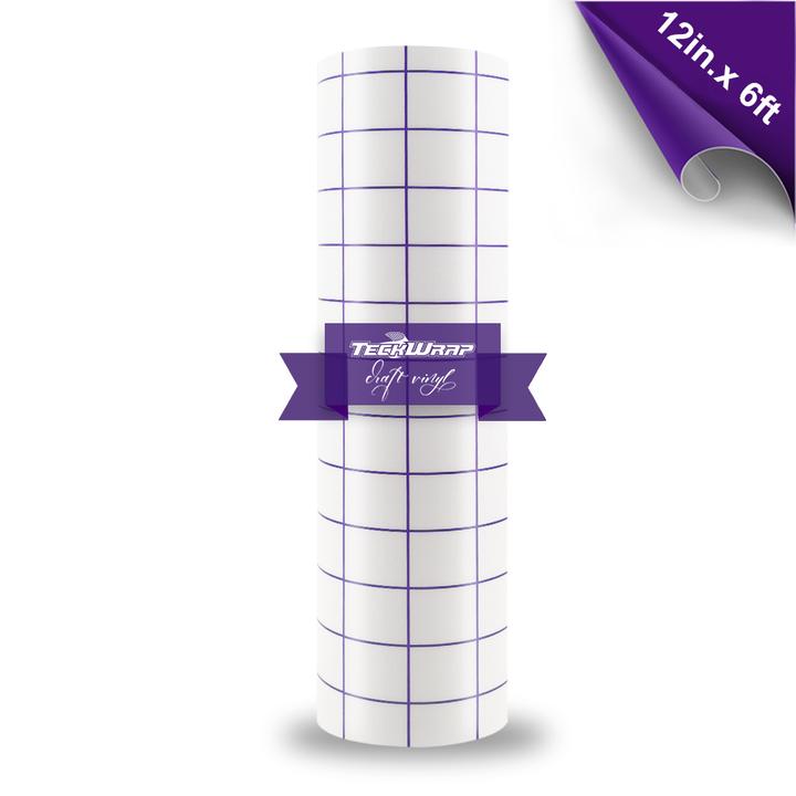 TECKWRAP Purple Grid Medium Tack Transfer Tape