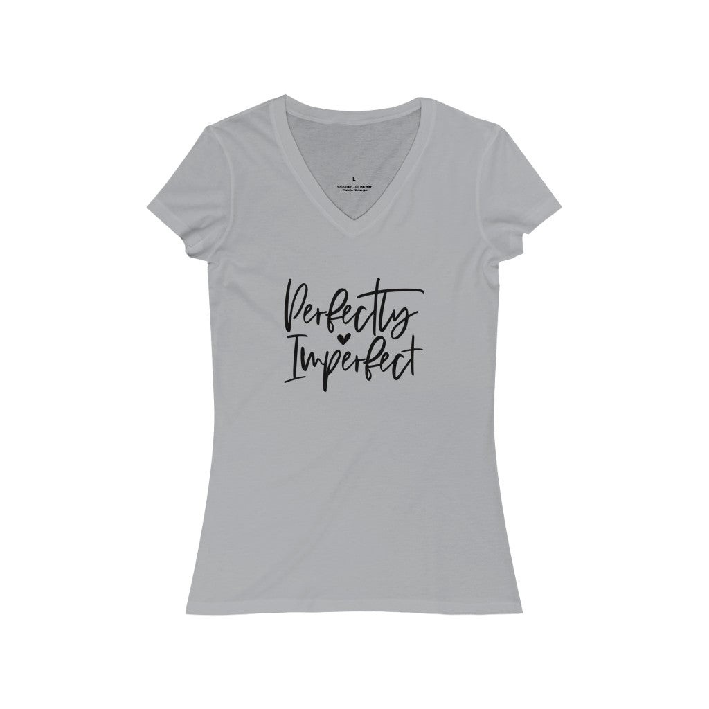 Perfectly Imperfect Jersey Short Sleeve V-Neck Tee