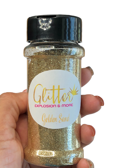 Golden Sand Ultra Fine Glitter 2oz jar