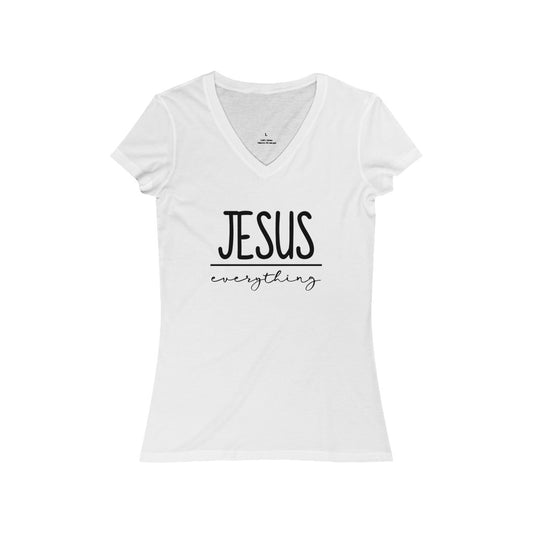 Jesus Jersey Short Sleeve V-Neck Tee