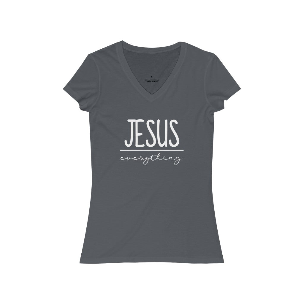 Jesus Jersey Short Sleeve V-Neck Tee